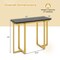 Modern Console Table with Faux Marble Top 42 Inch Entryway Hallway Table